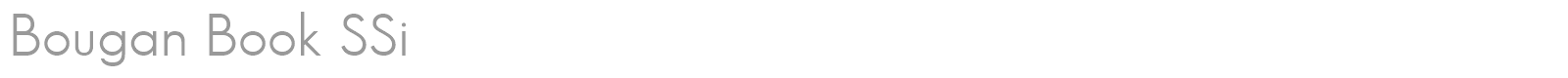 Bougan Book SSi font preview